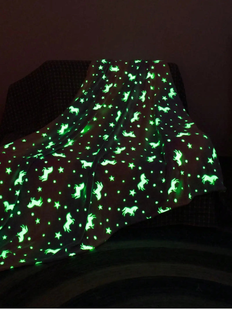 Manta Cobertor Mágico Que Brilha no Escuro (Tamanho 2m x 1,8m)