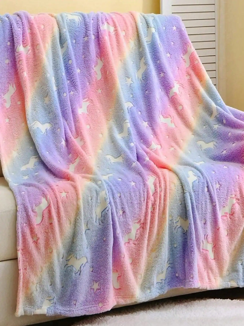 Manta Cobertor Mágico Que Brilha no Escuro (Tamanho 2m x 1,8m)
