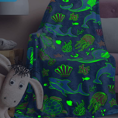 Manta Cobertor Mágico Que Brilha no Escuro (Tamanho 2m x 1,8m)